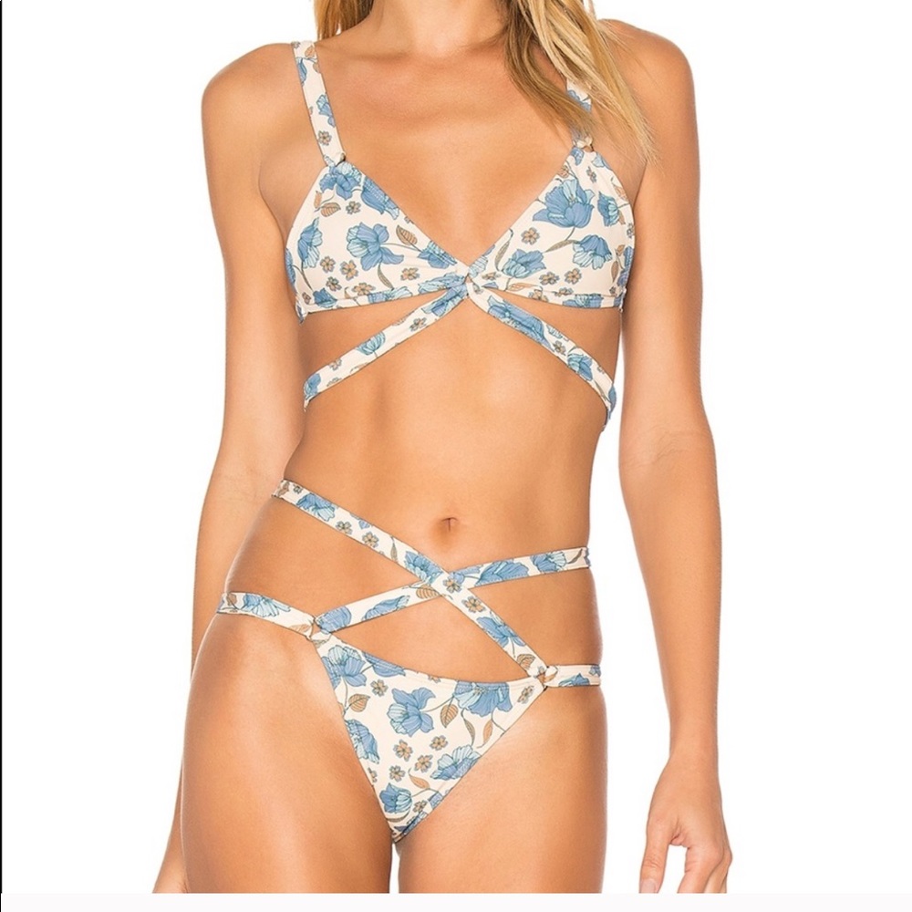For Love and Lemons Strappy Tulipe Swimsuit